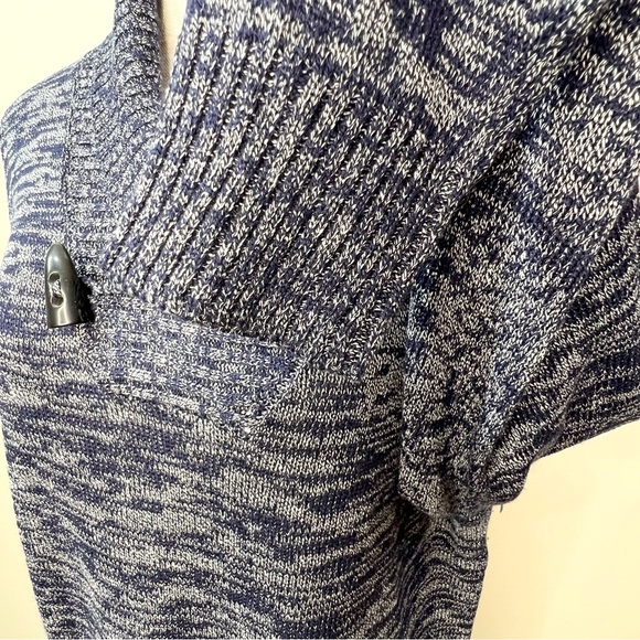 Quinn Silk Blend Shawl Collar Toggle Button Pullover Sweater Large - Picture 4 of 9